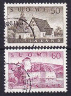1957. Finland. Buildings. Used. Mi. Nr. 474-75 - Oblitérés
