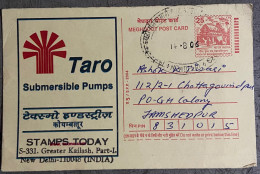 Water Pump, Electricity , Electric Motor, Submersible Pump, Meghdoot, Postal Stationery, India, - Otros & Sin Clasificación
