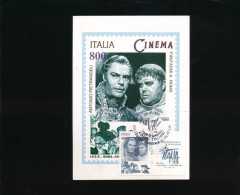 FDC First Day Cover  - ITALIA  1998 ESPOSIZIONE DI FILATELIA98 CINEMA ITALIANO ANTONIO PIETRANGELI Giornata Del Cinema - Maximum Cards