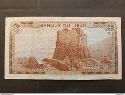 BANKNOTE LEBANON لبنان LIBAN 6x25 LIVRES 1974 CIRCULATED GOOD CONDITION - Lebanon