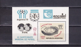 SA04 Argentina 1978 Football World Cup - Argentina Champion Minisheet - Ungebraucht