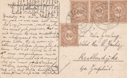 Ansicht 26 Aug 1922 Leek (Gn.) (openbalk) - Poststempels/ Marcofilie