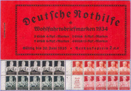 REICH 1934 - MH 40.2 Markenheftchen / Carnet / Booklet ** - Berufsstände Nothilfe - Booklets