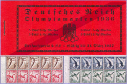 REICH 1936 - MH 42.2 Markenheftchen / Carnet / Booklet ** - Olympische Spiele Berlin - Carnets