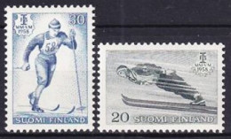 1958. Finland. World Championships Skiing. MNH. Mi. Nr. 489-90 - Unused Stamps