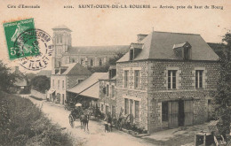 St Ouen De La Rouerie * Arrivée , Prise Du Haut Du Bourg Du Village * Rue Charoon Métier Bois ? * Villageois - Other & Unclassified