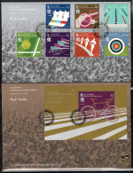 Isle Of Man 2012 Olympic Games London, Sailing, Cycling, Tennis, Rowing Etc. Set Of 7 + S/s On 2 FDC - Eté 2012: Londres