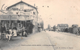PAVILLONS-sous-BOIS (Seine-Saint-Denis) - L'Allée Montyon - Restaurant Des Familles - Voyagé 1908 (2 Scans) Pontarmé 60 - Les Pavillons Sous Bois