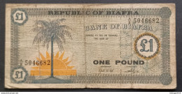 BANKNOTE NIGERIA BIAFRA 1 POUND 1967 SUN AND PALM CIRCULATED - Nigeria