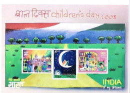 Children's Day,3V MS, 2008,MNH, Condition As Per Scan, Condition As Per Scan - Ungebraucht