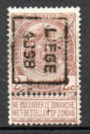 178 Voorafstempeling Op Nr 55 - LIEGE 1898 - Positie B - Roller Precancels 1894-99