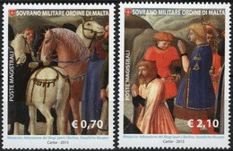 Ordre De Malte SMOM 1183/84 Rois Mages, Cheval - Religione