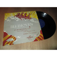 HERBERT VON KARAJAN Symphonie N° 5 En Ut Mineur Op.67 BEETHOVEN - COLUMBIA 33 FCX 107 France Lp - Classique