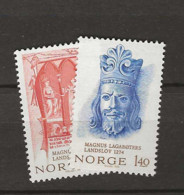 1974 MNH Norway, Mi 683-84 Postfris** - Unused Stamps