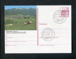 "BUNDESREPUBLIK DEUTSCHLAND" 1986, Bildpostkarte Mit Bildgleichem Stempel Ex "ASCHAU" (R0168) - Illustrated Postcards - Used