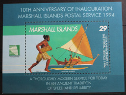 Marshall-Inseln Block 9 Mit 515 Postfrisch Schiffe #RV155 - Marshall Islands