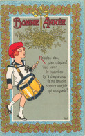 FETES - VOEUX - Nouvel An - Bonne Année - Un Enfant Jouant Un Tabour - Carte Postale Ancienne - Nouvel An