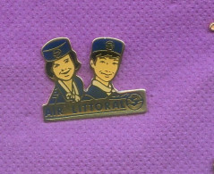 Rare Pins Aviation Air Littoral Hotesses Femme N177 - Avions