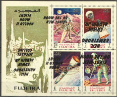 Fujeira 1969, Space, ERROR, Overp. Reverse, BF - Oddities On Stamps