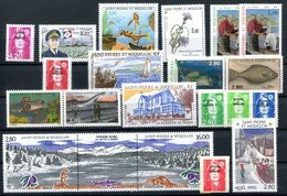 RC 16399 ST PIERRE ET MIQUELON COTE 41,75€ - 1993 ANNÉE COMPLETE SOIT 20 TIMBRES N° 572 / 591 NEUF ** MNH TB - Full Years