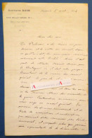 ● L.A.S Gustave ROCH Nantes 1874 Né à Aigrefeuille-sur-Maine Loire Inférieure - De Peslouan - Bordron - Laisant - Lettre - Politicians  & Military