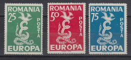 Anti-Europa 1958 Romania 3v ** Mnh (59235) - 1958