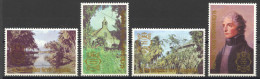 St Christopher, Nevis And Anguilla, 1980, London Stamp Exhibition, Lord Nelson, Lagoon, Church, MNH, Michel 392-395 - St.Christopher-Nevis & Anguilla (...-1980)