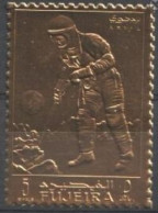 Fujeira 1971, Space, First Man On The Moon, 1val. GOLD - Fudschaira