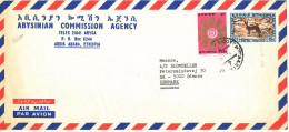 Ethiopia Air Mail Cover Sent To Denmark 14-6-1980 - Etiopia