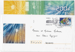 Pap Voeux 2000 - 3e Millénaire - Avec La Carte De Voeux - Official Stationery