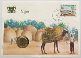 WEST AFRICAN STATES 5 FRANCS 1972 NIGER NUMISBRIEF STATIONERY #bs18 0237 - Altri – Africa