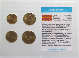 MACEDONIA SET 1993 UNC #bs19 0143 - North Macedonia
