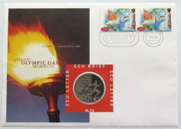 NETHERLANDS ECU 1996 ATLANTA NUMISBRIEF STATIONERY #bs18 0191 - [Sets Sin Usar &  Sets De Prueba