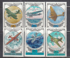 USSR 1978 - Avions, Mi-Nr. 4751/56, MNH** - Unused Stamps