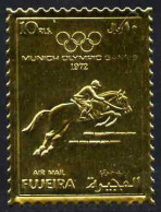 Fujeira 1972, Olympic Games In Munich, Show Jumping, 1val GOLDEN - Fujeira