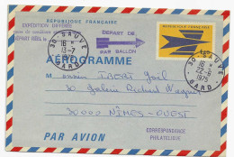 Aérogramme - Logo De La Poste - Posté Par Ballon - Aerogramme