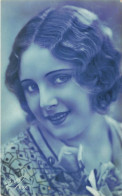 FANTAISIE - Femme Souriante - Rose - Cheveux Bruns Et Courts - Oblitération Ambulante - Carte Postale Ancienne - Donne