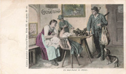 PUBLICITE - Chocolat Vinay - Le Marchand De Chien - Femme - Hommes - Enfant - Série III - N 10 - Carte Postale Ancienne - Pubblicitari