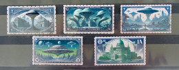 UFO, Alliens Stamps, Space, Aircraft, Lot 5, Some With Postmark - Fantacy Cinderella Stamps - Erinnofilia