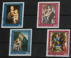 CONGO 1992, Paintings, Art, Mi #1332-5, Used - Madonnas