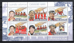 Guinea - Bissau 2009 Olympic Games Beijing, Chinese Winners, Rowing Sheetlet MNH - Zomer 2008: Peking