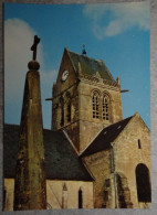 50 Manche CPM Sainte Ste Mère église Le Clocher De L'église Parachutiste 6 Juin 1944 - Sainte Mère Eglise