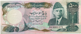Pakistan 500 Rupees ND 1986 P-42 UNC Usual Pinholes - Pakistan