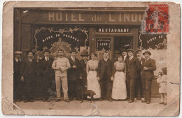 Dpt 93 Seine Saint Denis Carte Photo Saint Denis Hôtel De L'Indu(ustrie)  Bière Du Progrès Léon Lucas               Gh88 - Camion, Tir