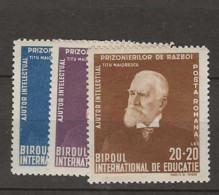 1942 MNH Romania Mi 743-45 Postfris** - Unused Stamps