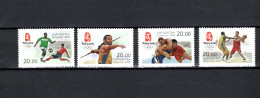 Kyrgyzstan 2008 Olympic Games Beijing, Football Soccer, Basketball, Wrestling Etc. Set Of 4 MNH - Estate 2008: Pechino