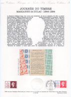 - Document Premier Jour LA JOURNÉE DU TIMBRE - MARIANNE De DULAC 1944-1994 - - Stamp's Day