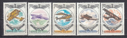 USSR 1976 - Avions, Mi-Nr. 4540/44, MNH** - Unused Stamps