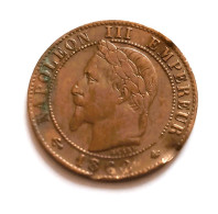 FRANCE  1 CENTIME 1862 A    NAPOLEON III  N° 02 - 1 Centime