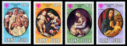 St Lucia, 1980, International Year Of The Child, IYC, United Nations, MNH, Michel 472-475 - St.Lucia (1979-...)